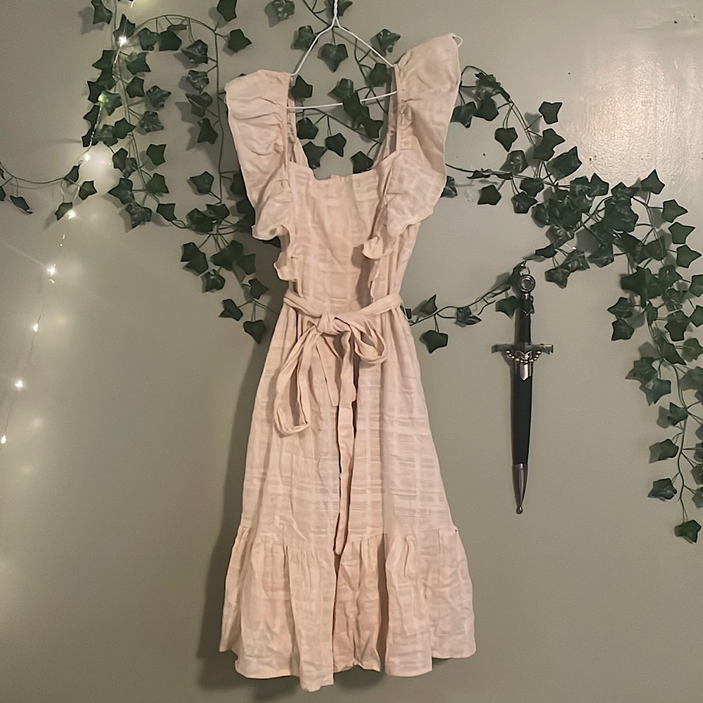Cottagecore Beige Dress